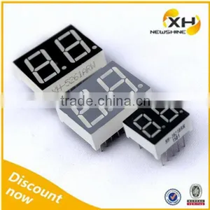White Color Common Anode NEWSHINE FND Display 7 Segment LED Dual Digit 0.39" thumbnail-1