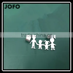 Silver Color Father Mother And 2 Children Pendant Pendant Wholesale thumbnail-1