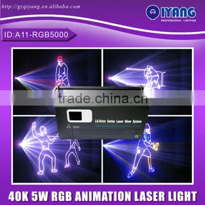 5W 40K ILDA Animation RGB Programmable Laser Lights thumbnail-1