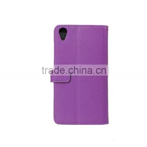 MMT Luxury Litchi Grain Photo Frame pu Leather Case for SONY X With Card Slot Wallet Holder Leather Protective Case for SONY X thumbnail-6