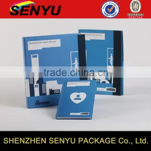 Four Color Printing White Folding Paper Box for Notebook thumbnail-1