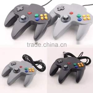Long Handle Game Controller Pad Joystick for Nintendo 64 N64 System Black thumbnail-1