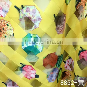 Polyester 3D Printed Bilayer Organza Skirt Fabric thumbnail-3