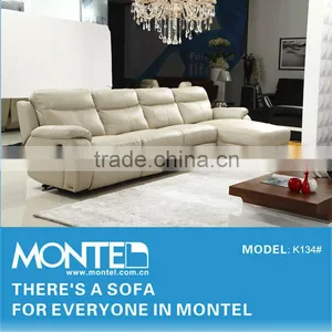 2015 Hot Sell L Shaped Leather Sofa With Recliner for Living Room thumbnail-5