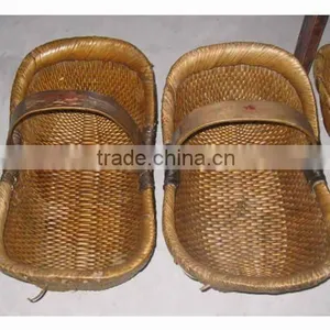 Chinese Natural Antique Rattan Basket thumbnail-1