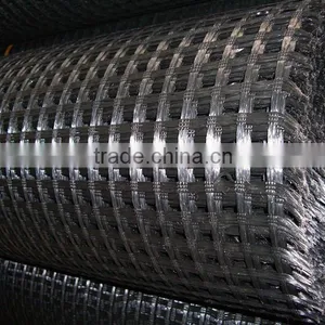 Warp Knitting Polyester Uniaxial Geogrid Retaining Wall Systems for Reinforcement thumbnail-3