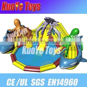 Inflatable Water Park,inflatable Bouncy Amusement Park for Kids , Inflatable Funcity With Pool thumbnail-1