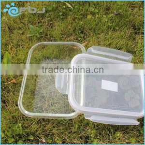 Clear Pyrex Rectangular Glass Container With Lid thumbnail-2