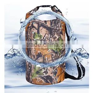 500D Tarpaulin PVC Paddle Sport Kayak Canoeing Camouflage Waterproof Dry Bag Sack thumbnail-4
