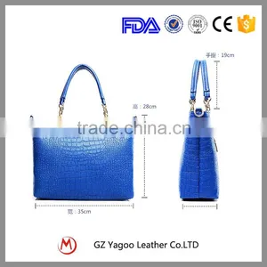 Wholesale Professional Croco PU Lady Handbag / Woman Handbag for Office and Shopping Most Popular Supplier's Ch thumbnail-6