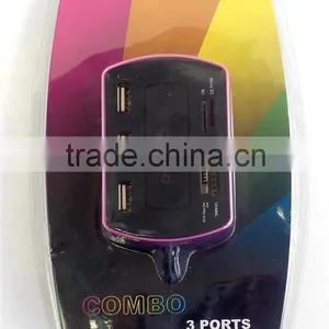 Cheapset Computer Card Reader With USB HUB USB2.0 COMBO thumbnail-2