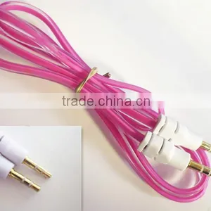 DC3.5 Dual Color Transparent AUX Cable /6 Colors thumbnail-5