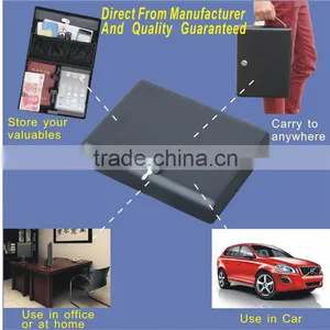 Wholesale -- MK500 Micro Vault Key Car Gun Pistol Metal Portablel Key Lock Storage Small File Mini Ipad Safe Box , Document Box thumbnail-6