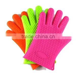 Silicone BBQ Grill Oven Gloves thumbnail-1