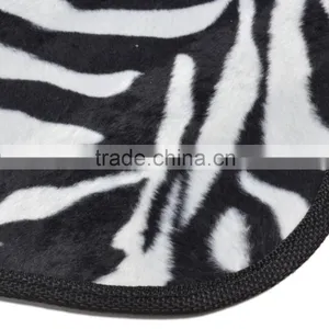 Universal Fit Animal Print Carpet Floor Mats for Cars / Truck - Zebra White Tiger thumbnail-6