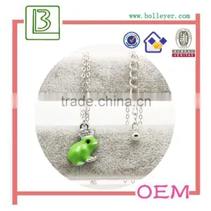 The Frog Prince Pendant Necklace With Diamonds thumbnail-3