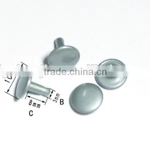 Wholesale Nickel Free 8mm Metal Brass Double Layer Rivet for Garments thumbnail-4