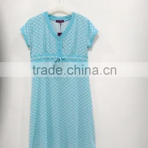 Pure and Fresh and Sweet Bowknot Nightgown Women thumbnail-6