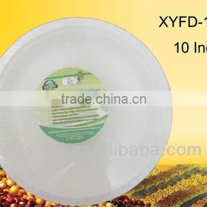 10 Inch Disposable Biodegradable Dinner Plastic Plate thumbnail-2