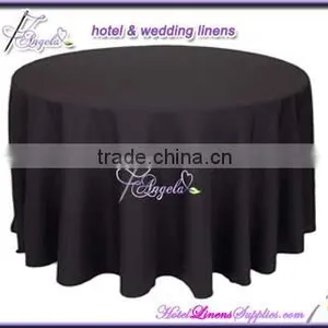 Cheap Round Table Cloth, Basic Poly Tablecloth, White Tablecloth( Dia-132", 120", 90", 78", 70"), Iron-free, Seamless Quality Choice thumbnail-3