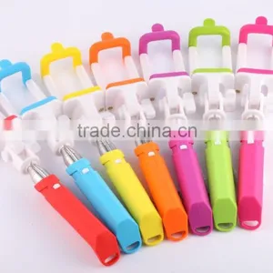 Whole Sale Mini Portable Colourful Rainbow Selfie Stick thumbnail-1