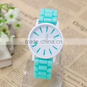 Fashion Summer Candy Color Electronic Quartz Movement Silicone Watches thumbnail-5