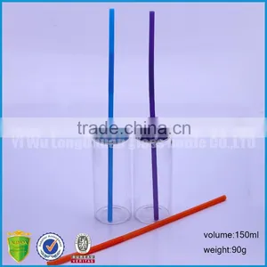 150ml Glass Juice Bottle With Disposable Straw thumbnail-3