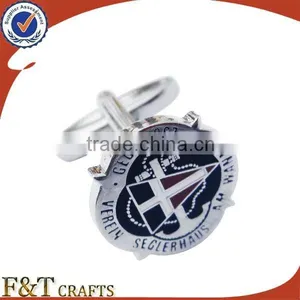 Customized Black Nickel Plating Enamel Paint Cufflinks thumbnail-6