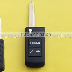 2 Buttons Remote Flip Folding Key Fob Case for Chevrolet Lova thumbnail-1