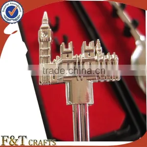 Zinc Alloy 3Dbuildings High Quality Plating Nickle Spoon/souvenir Gift thumbnail-3
