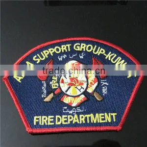 Clothing Badge Embroidery / Hand Embroidered Badge by Machine / Kuwait Officer Embroidery Badge thumbnail-1
