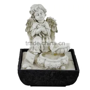 Small Size Resin Decorative Angel Water Fountains for Indoor Quality Choice thumbnail-5