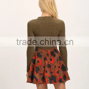New Arrival Winter Casual Printing A-line Skirt thumbnail-5