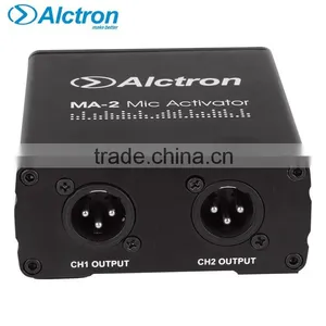 Alctron MA-2 Mini Dual Channel Microphone Activator, Pro Mic Preamplifier, 2-Channel Mic Preamplifier thumbnail-2