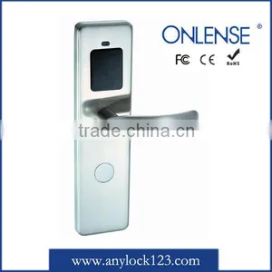 Copper Electronic Hotel RFID Card Door Lock in Silver Color thumbnail-1