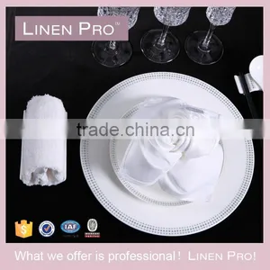 LinenPro Washable Airplane Home Restaurant Use Hand Hemstitch Linen Napkins thumbnail-3