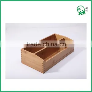 Desk Organizer Storage Box Bamboo Storage Box thumbnail-1