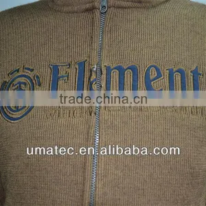Men's Bonded Heavy Rib KnitCoral Fleece Hooded Jacket thumbnail-2