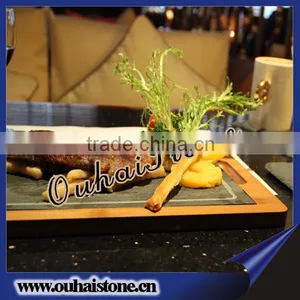 Grade of Appetizers Plates Black Roast Slate Tray thumbnail-1