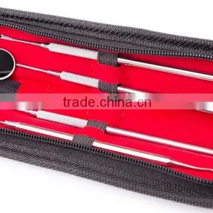 4 Pcs Dental Set Teeth Cleaning Scaler Probe Dentifrice Steel Instrument Tartar Scratches thumbnail-3