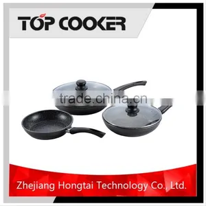 Aluminium Forged Marble Coated Kitchen Cookware Set thumbnail-1