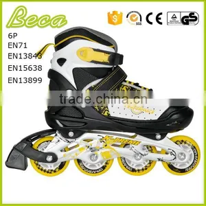 Wholesale Chrome Bearing Yellow Kids Roller Skate Shoes thumbnail-1