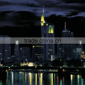 Modern City Wall Art Canvas Prints With LED Lights thumbnail-5