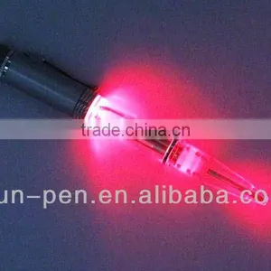 Metal LED Pen With Red and Blue Light thumbnail-2
