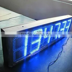 CE&Rohs 6" 88:88:88 Outdoor White Led Time Temperature Display thumbnail-1