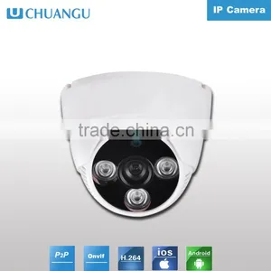 Plastic Indoor Dome 1.0mp Dome ip Camera 3pcs Array ir Led POE Optional thumbnail-1