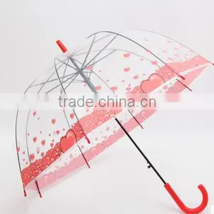 19''x8k High Quality Transparent POE Umbrella,straight PVC Umbrella thumbnail-1