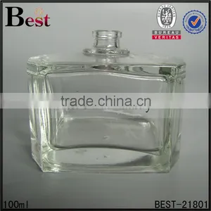 100ml Best Quality Glass Perfume Bottle, Short Flat in Shape thumbnail-1