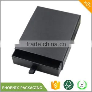 Luxury Black Drawer Sliding Box Gift Box Packaging thumbnail-1