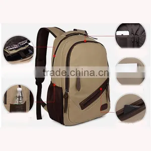 Men's Vintage Canvas Travel Backpack School Rucksack Satchel Bag Quality Choice thumbnail-6